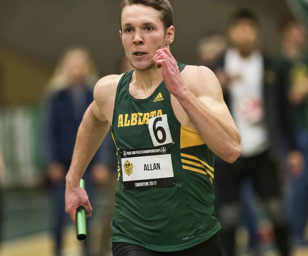 Athlete performing at peak